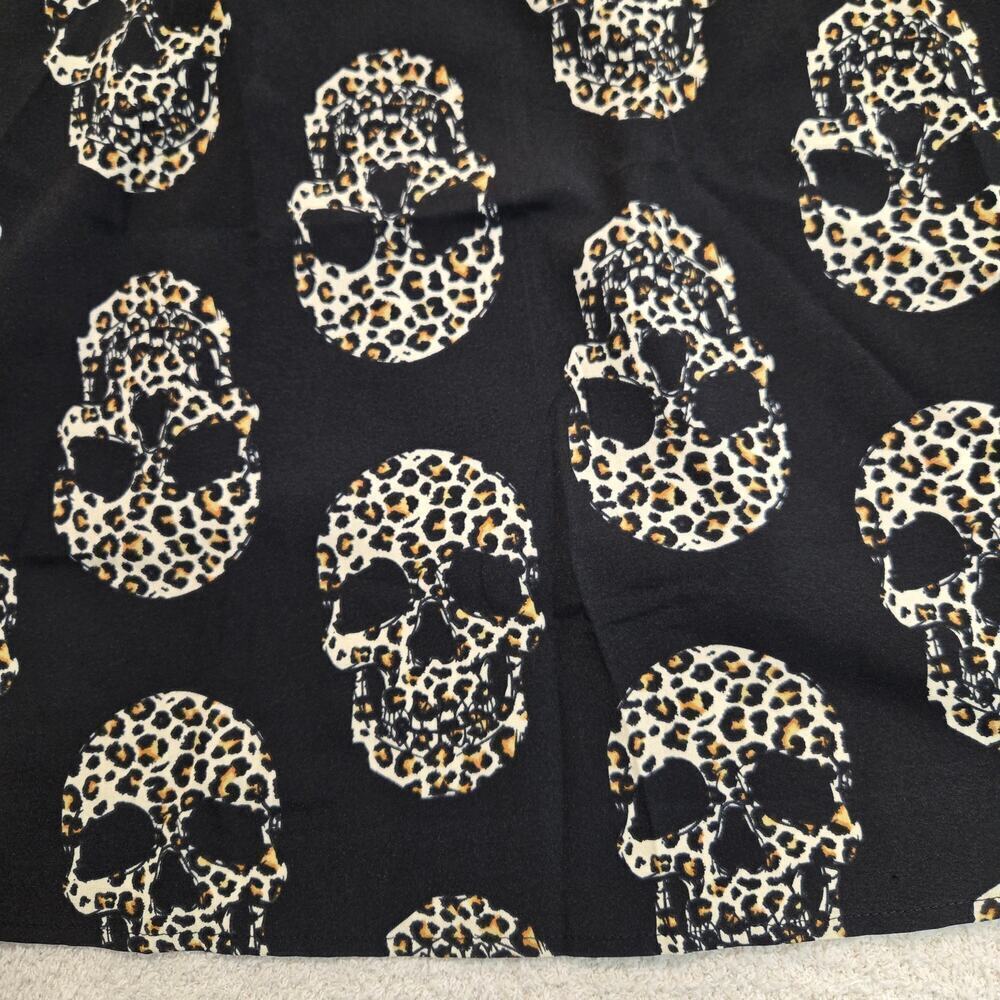 Emery Rose Cami Tank Top with Leopard Print Skulls Women's Size 3XL - Picture 3 of 8